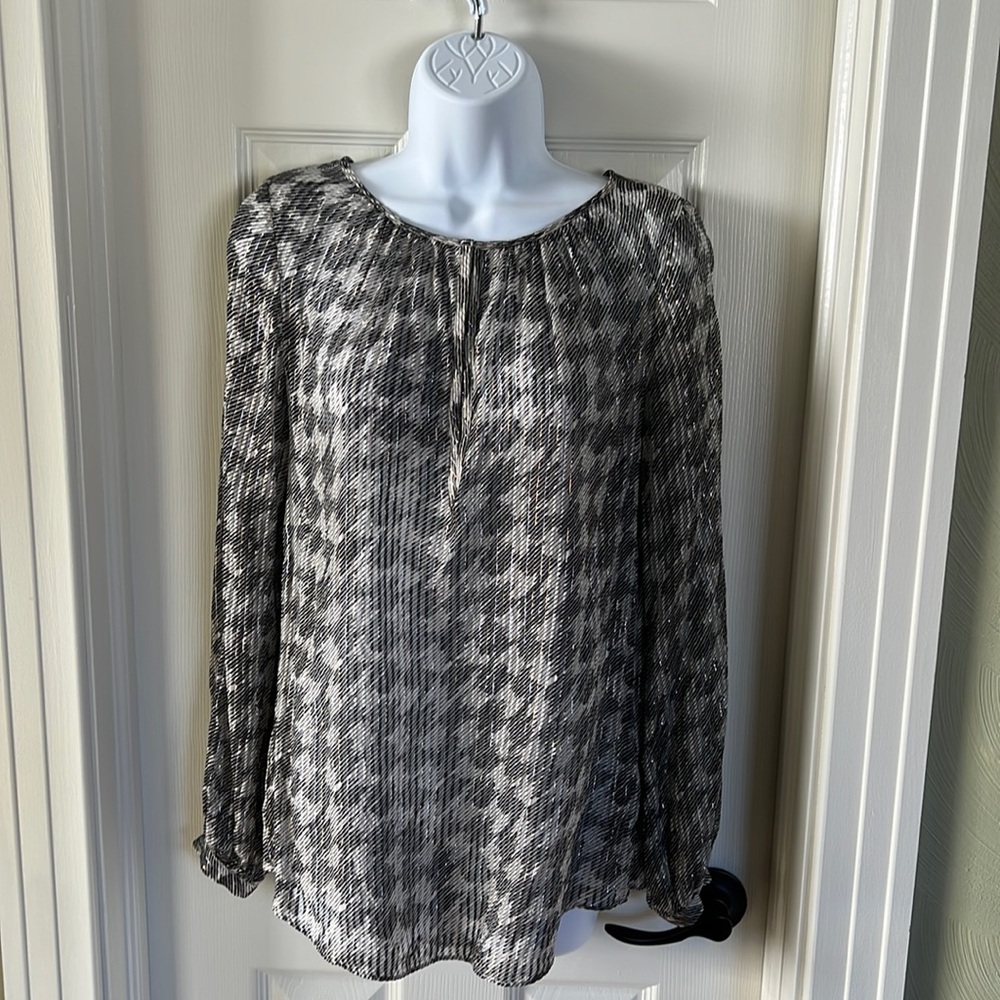 White House Black market silk blouse